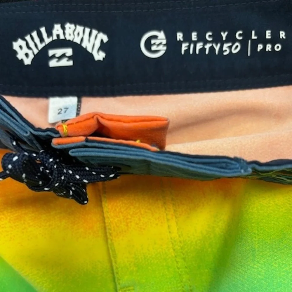 New Billabong‎ Board Shorts Wave Washed Recycler Swim Trunks Size 27